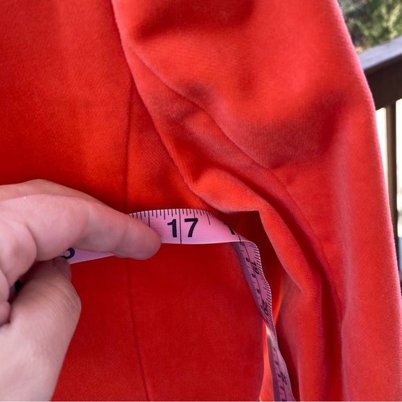 J.crew schoolboy coral velvet blazer size 4 - Picture 8 of 9
